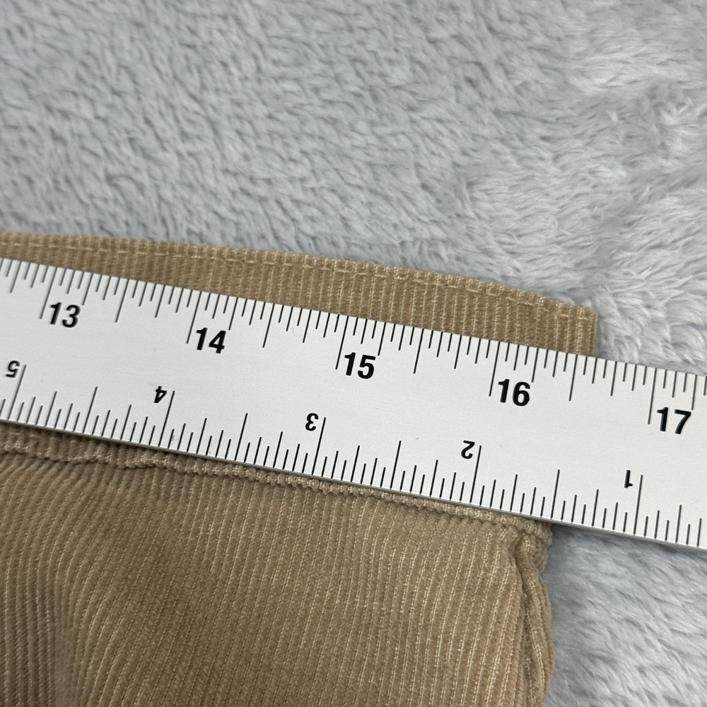 Vintage Levi's Corduroy Pants Womens 12 Khaki Straight Leg 941 Made USA 90s - Picture 5 of 16